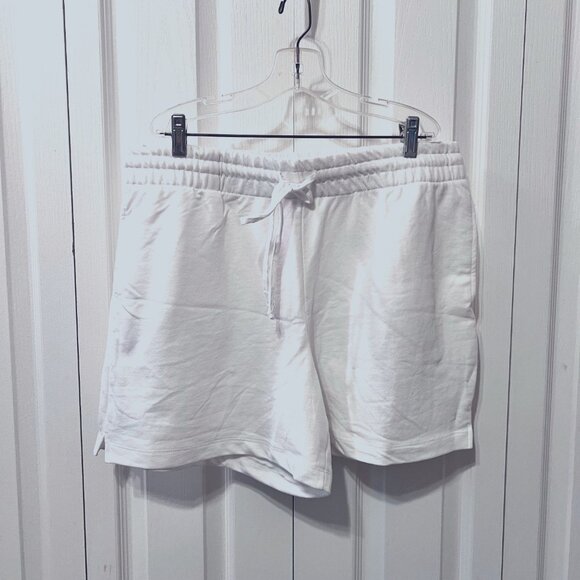 Danskin Tie Dye & White Soft Active Drawstring Shorts-Pockets-Slit Sides-Sz. LG - Picture 8 of 11